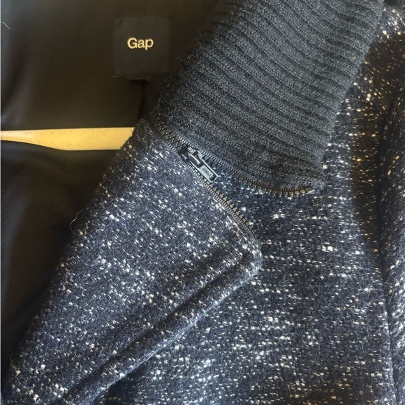 GAP Women's Dark Blue Textured Jacket - Picture 3 of 9
